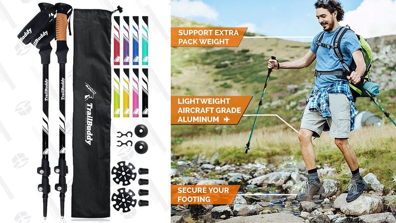 TrailBuddy Trekking Poles 2-Pack | $31 | Amazon | promo code GIZMODOTB15. Valid on all colors. 