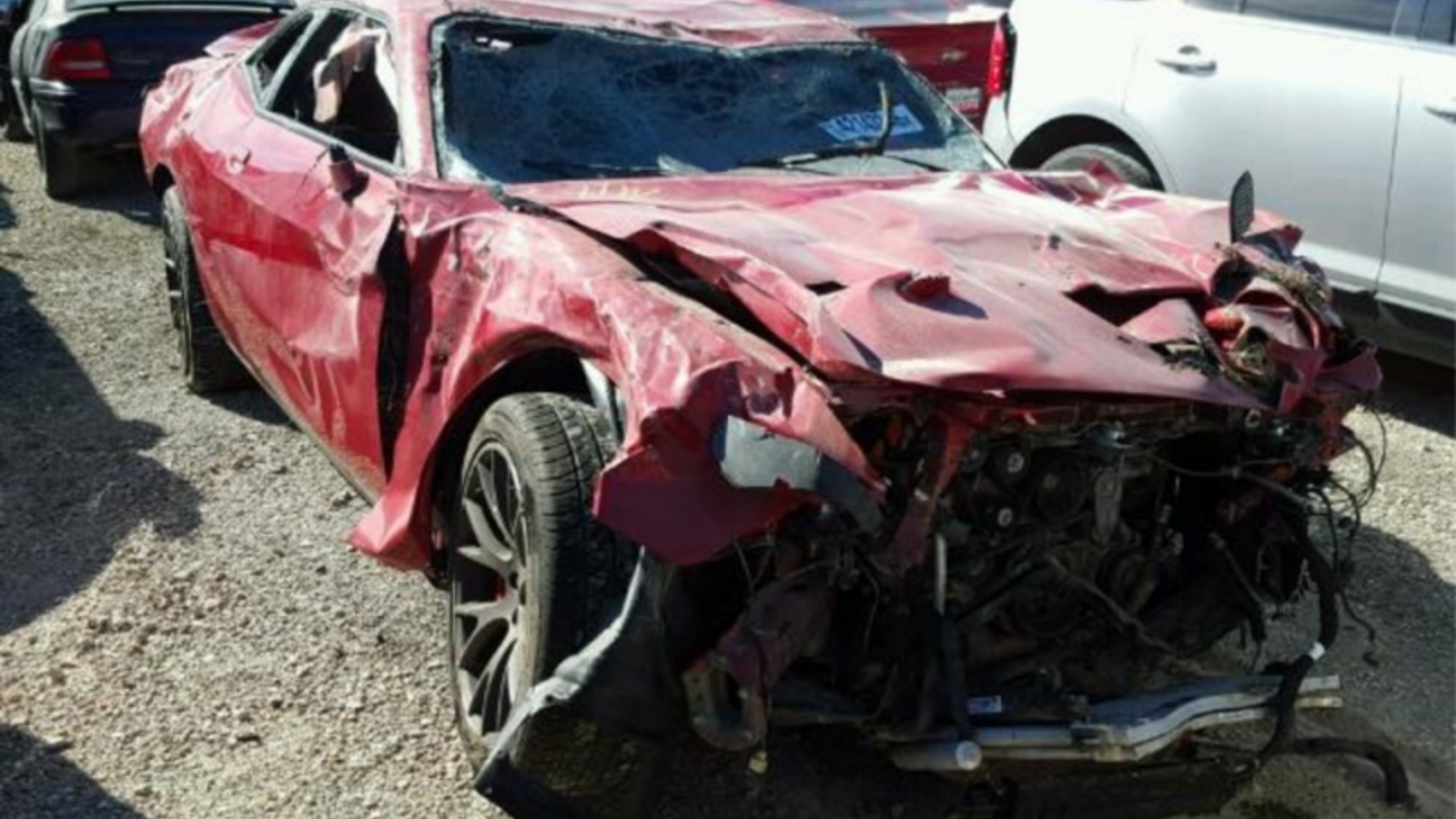 You Can Now Buy The World's Shittiest Dodge Challenger Hellcat Parts Car