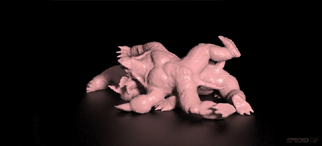 Watching CGI silly putty creatures fall on top of each other is hilariously satisfying