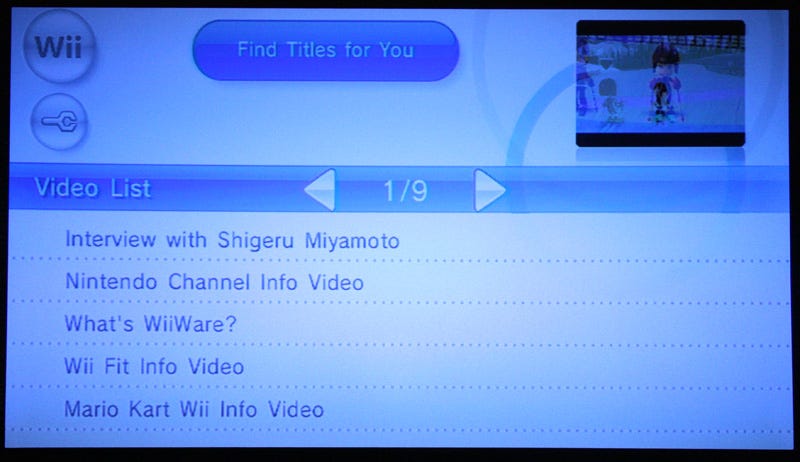 Illustration for article titled Nintendo Wii's Nintendo Channel Screenshot Tour and Hands-on