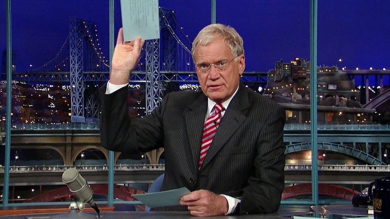 From the home office : 10 David Letterman Top Ten Lists