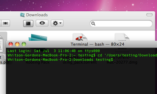 mac open terminal in current folder