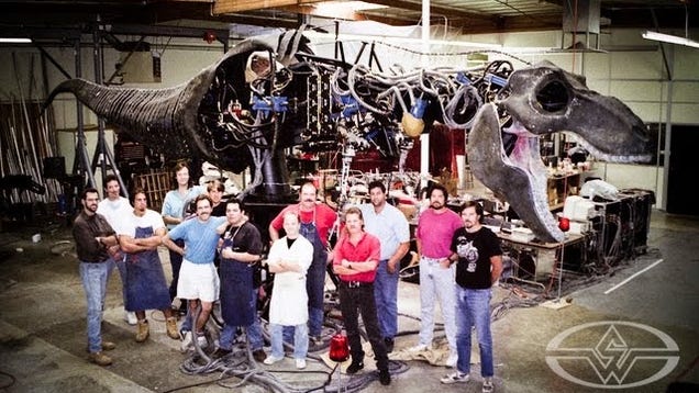 How Engineers Built a Full-Size Animatronic T-Rex for Jurassic Park
