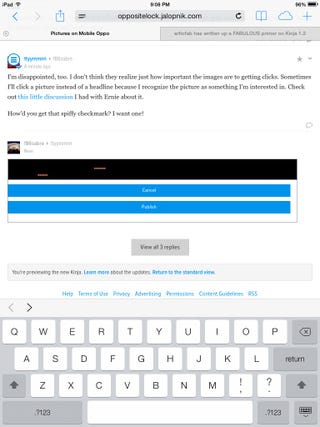 Illustration for article titled Blacked Out a Comment Boxes in 1.2