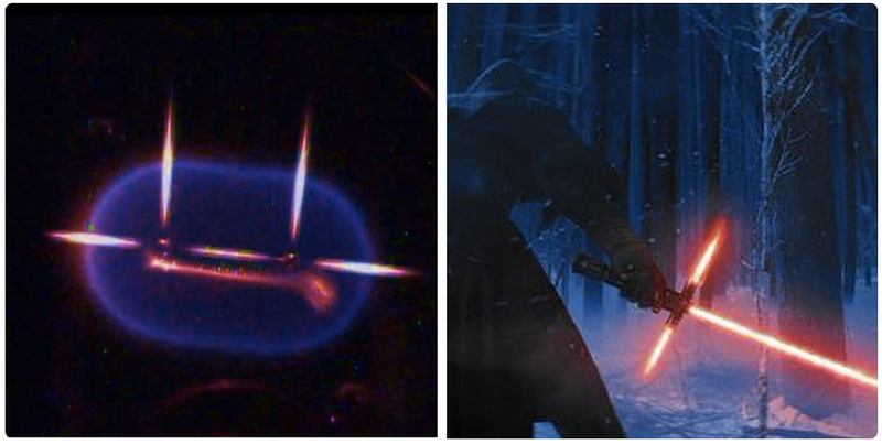 Illustration for article titled This NASA Experiment Looks Just Like Episode VII's New Lightsaber