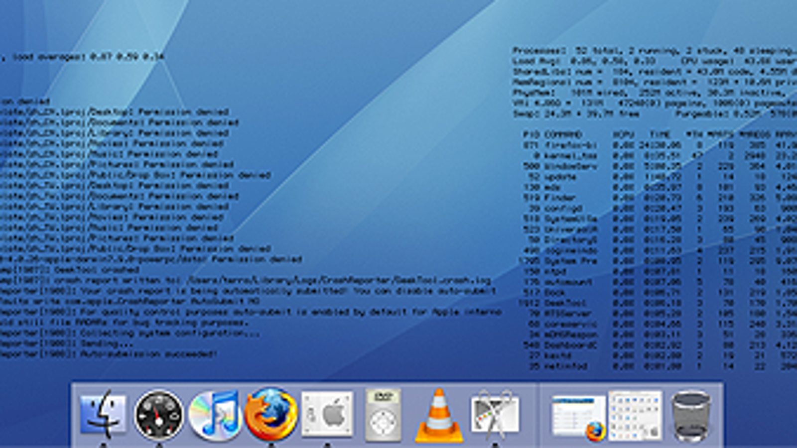osx geektool freeze