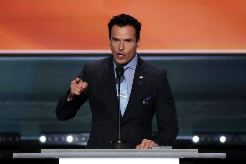 Antonio Sabato Jr. delivers a speech at the Republican National Convention on July 18, 2016, in Cleveland.Alex Wong/Getty Images