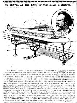 Illustration for article titled 600 Miles An Hour (1901)