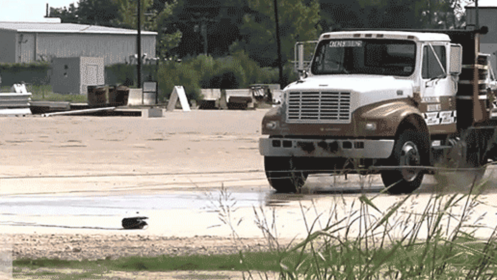 Truck crash gif