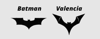 Illustration for article titled Batman-logó miatt támadja a DC a Valenciát