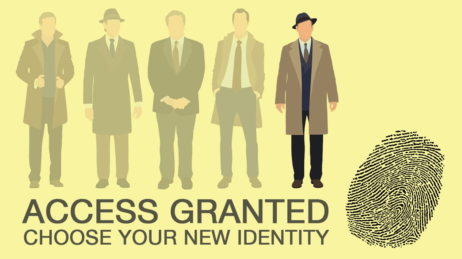 The Identity Постер. Имперсонация и Identity Theft. Access Granted. Choose your Identity.