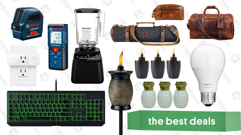 Illustration for article titled Saturday's Best Deals: Nintendo Switch, Philips Hue Bulbs, Tiki Torches, Cat Lounges, and More