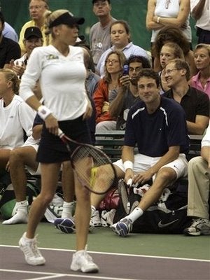 Illustration for article titled Just Because Justin Gimelstob Doesn't Like Her, It Doesn't Mean He Can't Stare Intently