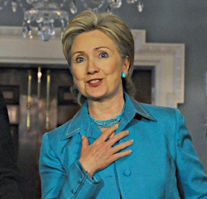 Illustration for article titled Mildly-Hurt Madame Hillary Wants Obama To Get Harsher On Iran