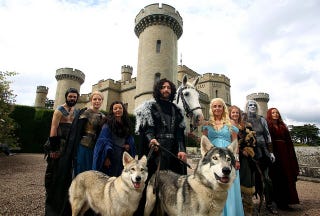The Ultimate In Of Thrones Themed Weddings Kerry Ford And Darren Prew Won A Of Thrones Wedding By Entering Blinkbox Compeion We Re Talking Ed Castle Horse
