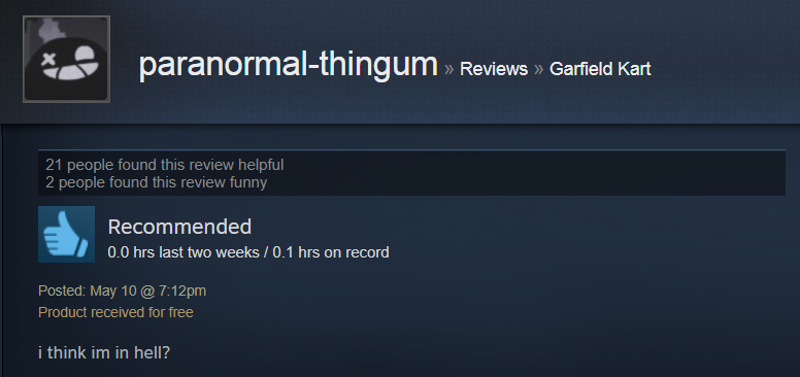 garfield kart steam reddit