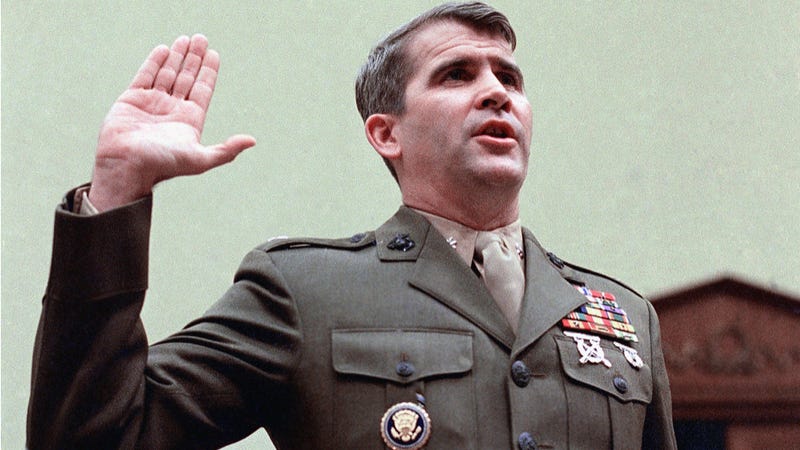 oliver north for president t shirt