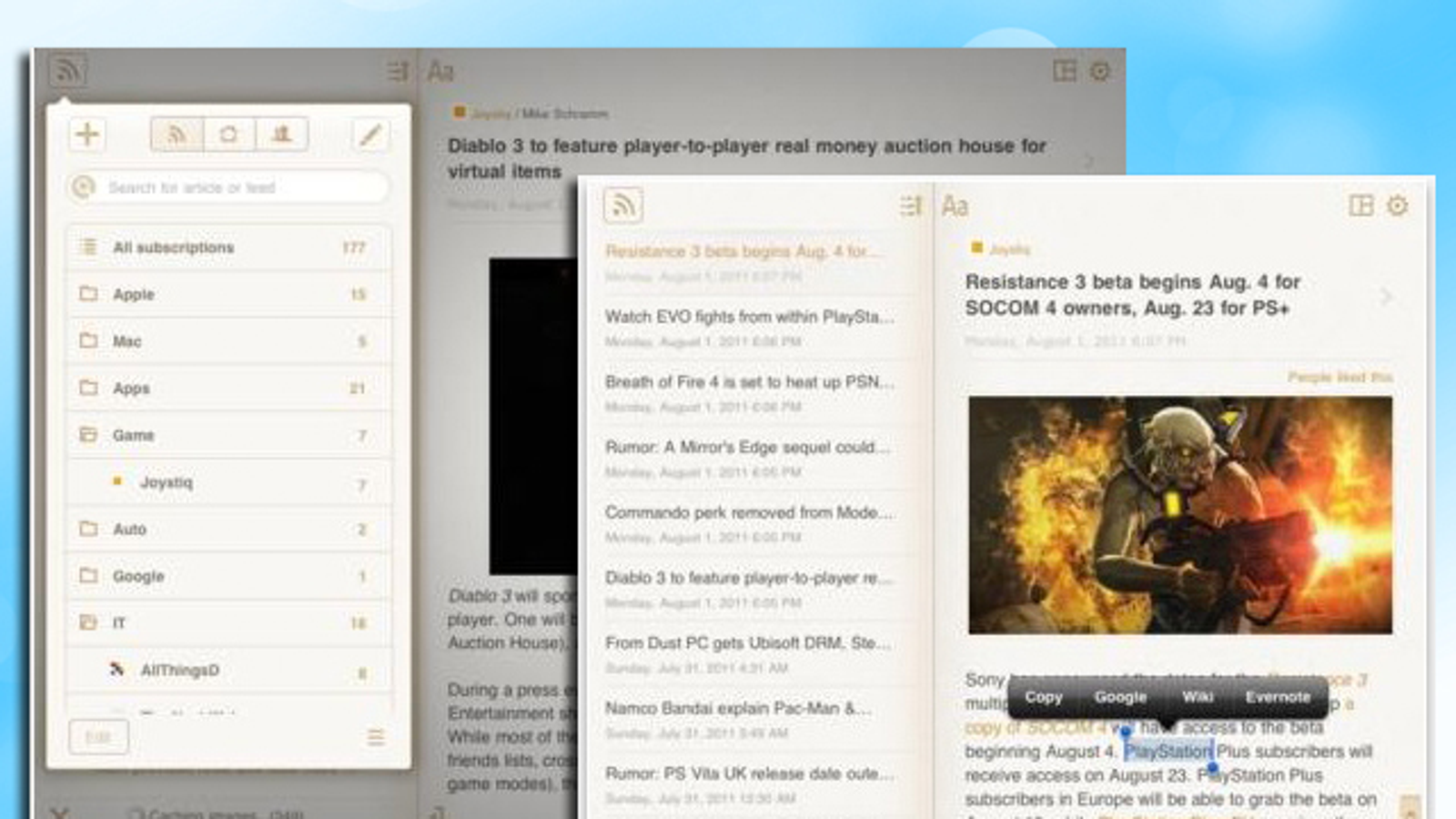 rss reader for ipad