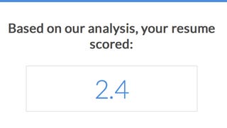 Resumazing Scores Your Resume Based on a Job Posting