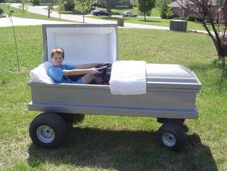 Illustration for article titled The Coffin Kart, For Your Budding Little Undertaker