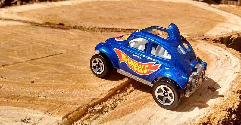 Illustration for article titled Baja Bug on a stump