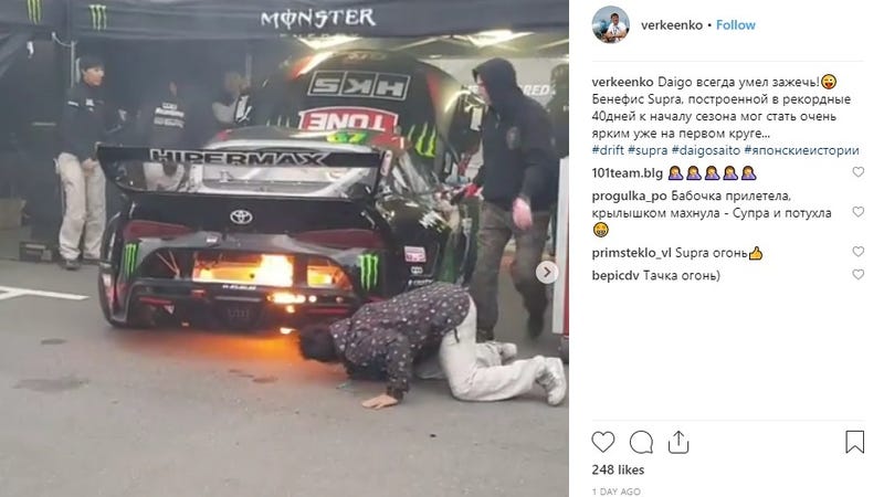Illustration for article titled God Has Struck Down the First 2JZ 2020 Toyota Supra