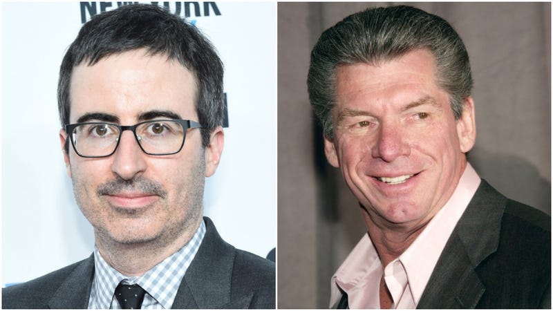 Illustration for article titled John Oliver's WWE takedown just scored him a free ticket to Wrestlemania