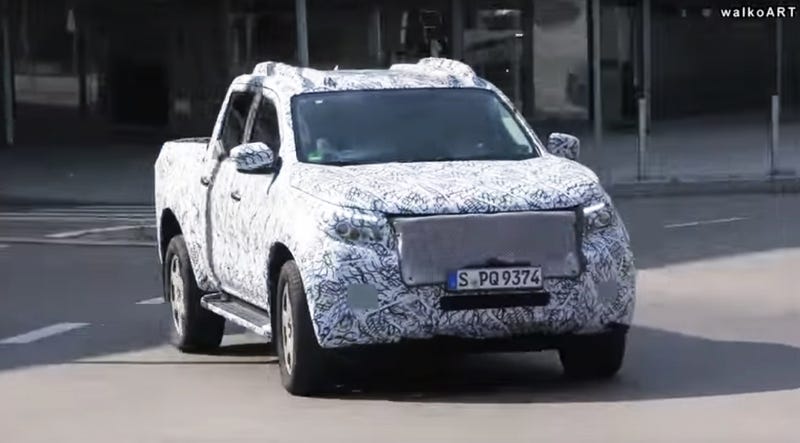 Here's The Mercedes Pickup Truck Prototype In The Wild