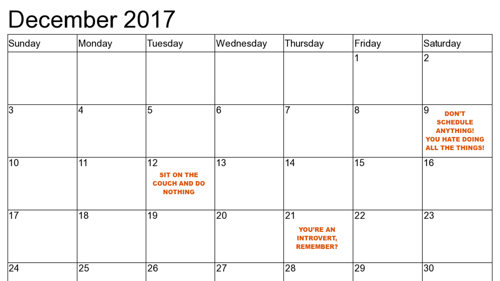 Put Some White Space on Your Family's Holiday Calendar Right Now