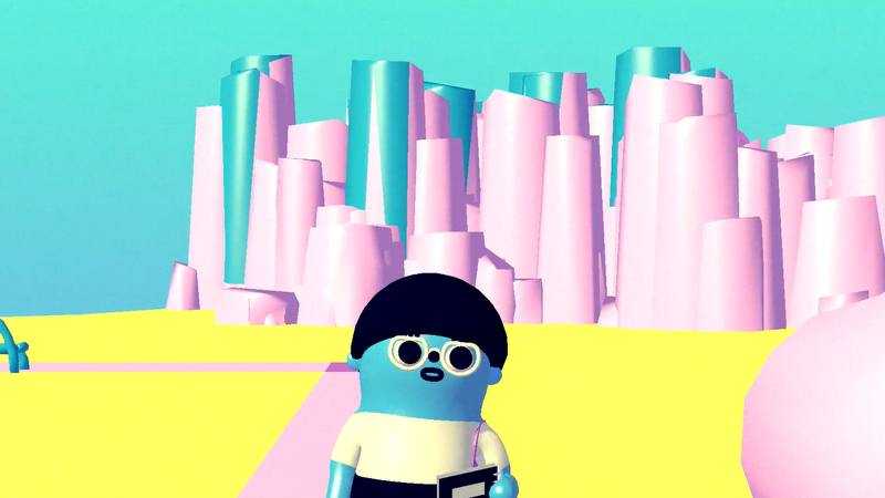 Illustration for article titled A Game About Going To Art School In A World Made Out Of 90s Screen Savers