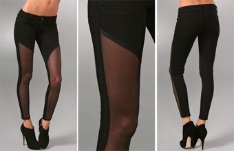 Illustration for article titled Mesh Jeans Actually Make The No-Pants Trend Look Reasonable