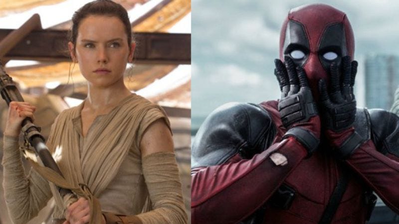 Illustration for article titled The Force Awakens and Deadpool to compete for the love of teens at MTV Movie Awards