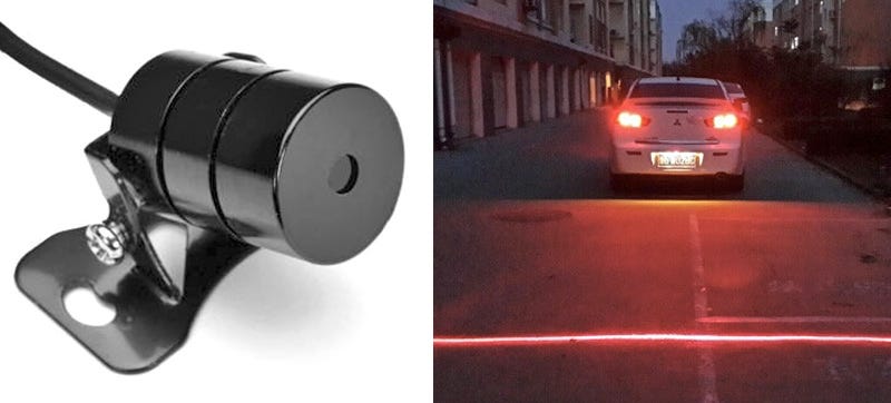 Illustration for article titled A Car Bumper Laser Helps Prevent Rear-End Collisions in Fog