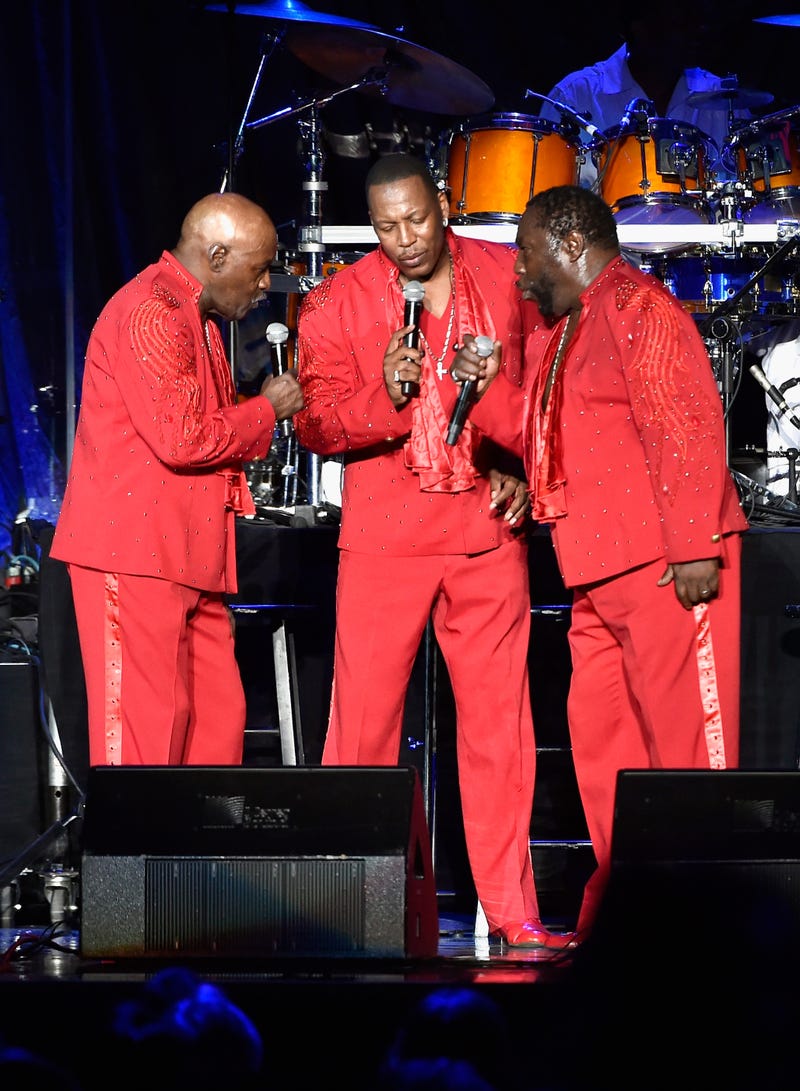 Walter Williams, Eric Grant and Eddie Levert of the O’Jays perform in Las Vegas on July 23, 2016.David Becker/Getty Images for Nu-Opp, Inc