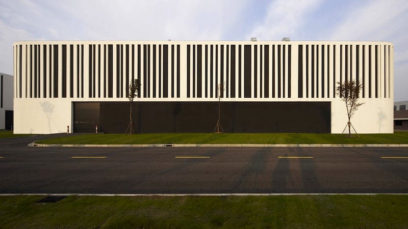 Illustration for article titled Buildings Designed to Look Like Barcodes