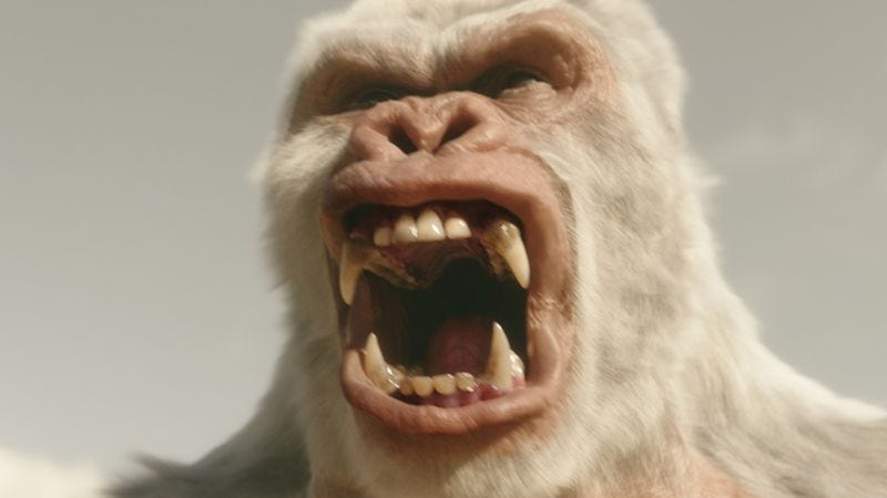 albino gorilla flash