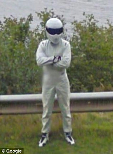 Illustration for article titled The Stig Caught By Google Street View... At Loch Ness