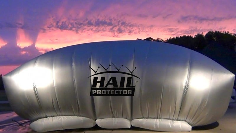 When the Weather Goes To Hail, Protect Your Ride With This Giant Airbag