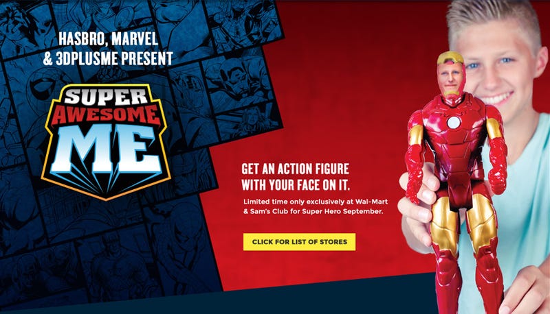 Illustration for article titled Get a Marvel figure with your Face - Unless you want a Female hero