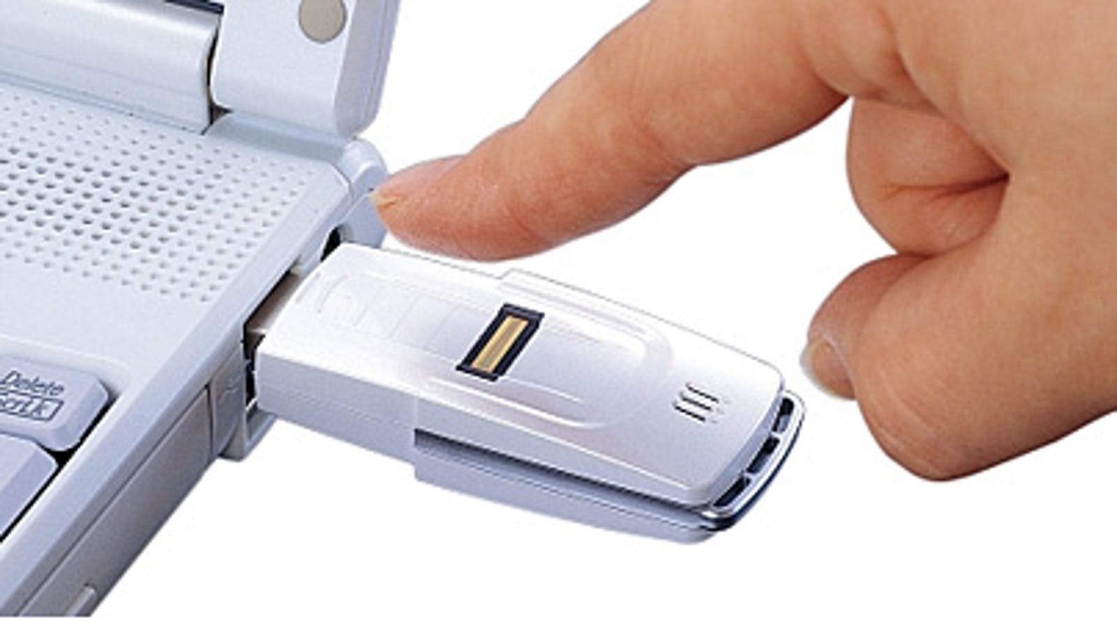 Buffalo USB Thumb Drive With Fingerprint Reader