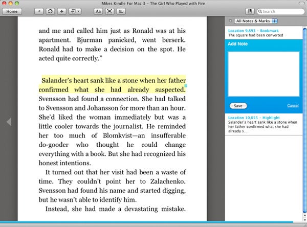See all highlights and notes in a book