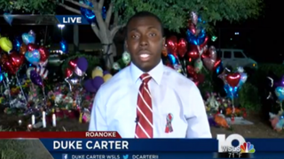 Duke Carter, a reporter at WSLS-TV in Roanoke, Va.YouTube screenshot