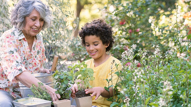 Illustration for article titled Heartbreaking: This Poor Kid Had To Spend An Entire Afternoon Gardening With His Grandma, Bringing Her More Joy Than He Could Possibly Imagine