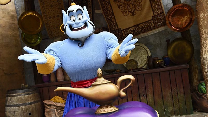 Illustration for article titled Step aside Will Smith, you can't keep up with the guys who play California Adventure's Genie