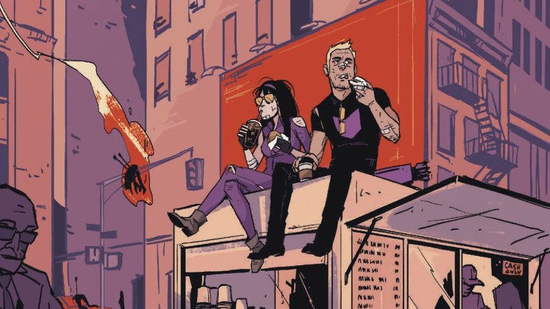 Illustration for article titled Exclusive Marvel preview: Past and present intertwine in All-New Hawkeye #3