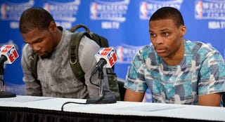 Illustration for article titled The Thunder Hold A Tight Grip On Their Players' Media Availability