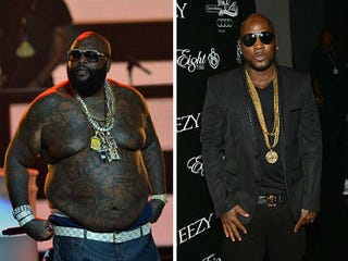 Rick Ross (Rick Diamond); Young Jeezy (Prince Williams/Getty Images)