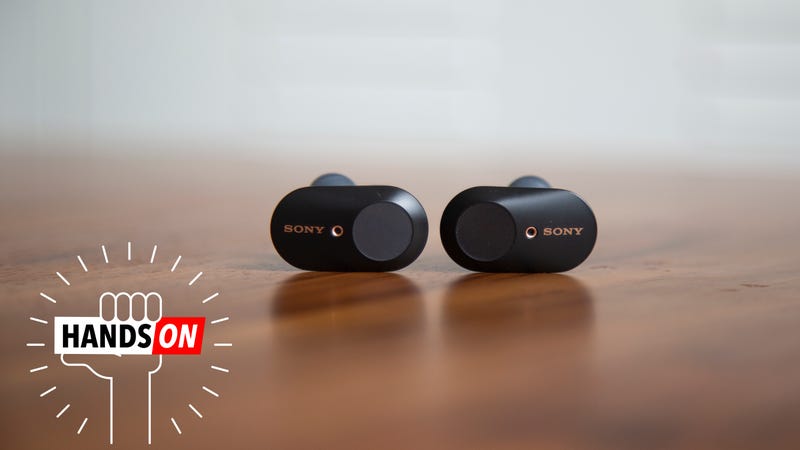 Illustration for article titled Sony's New Truly Wireless Noise-Canceling Earbuds Feel Like a Fancy Step Forward
