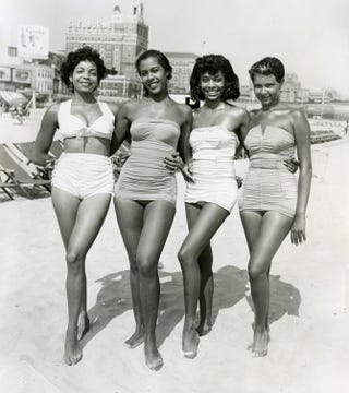 Atlantic City, Four Women, circa 1960s, by John W. Mosley, from the Virginia Museum of Fine Arts “Posing Beauty in African American Culture” exhibitPosing Beauty in African American Culture/Virginia Museum of Fine Arts