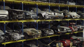 Illustration for article titled Inside L.A.'s largest Porsche recycling shop